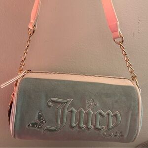 Juicy Couture Mint and Cream Shoulder Bag